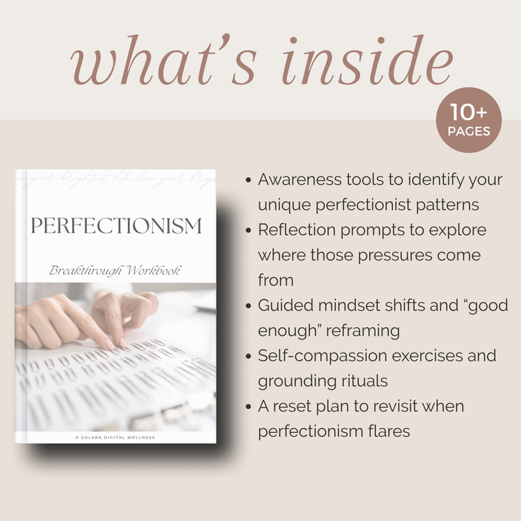 Perfectionism Breakthrough Workbook