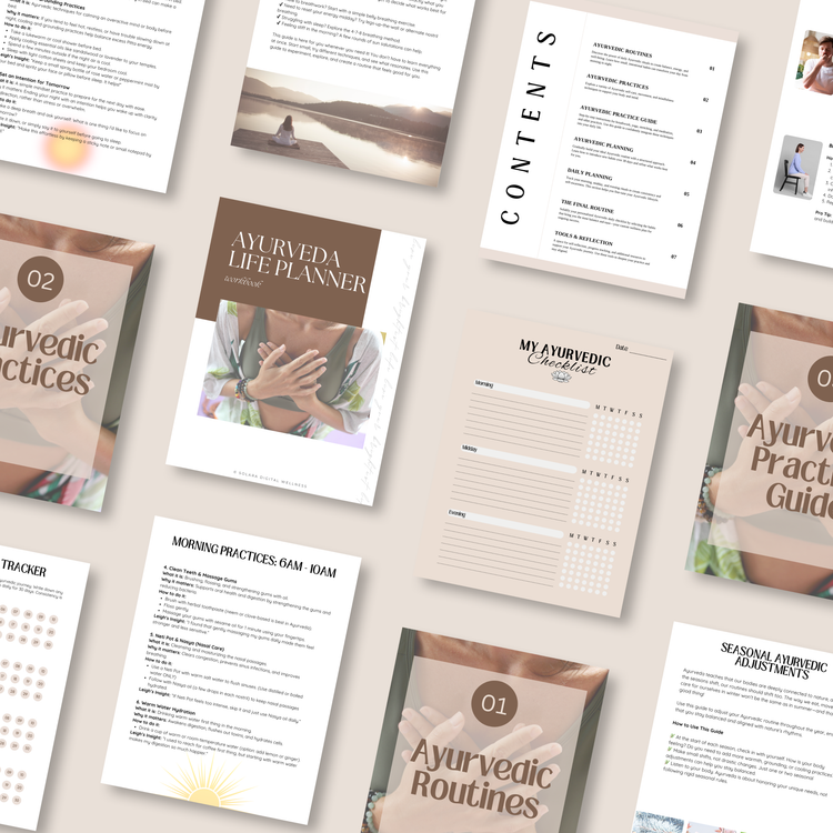 Ayurveda Life Planner Workbook