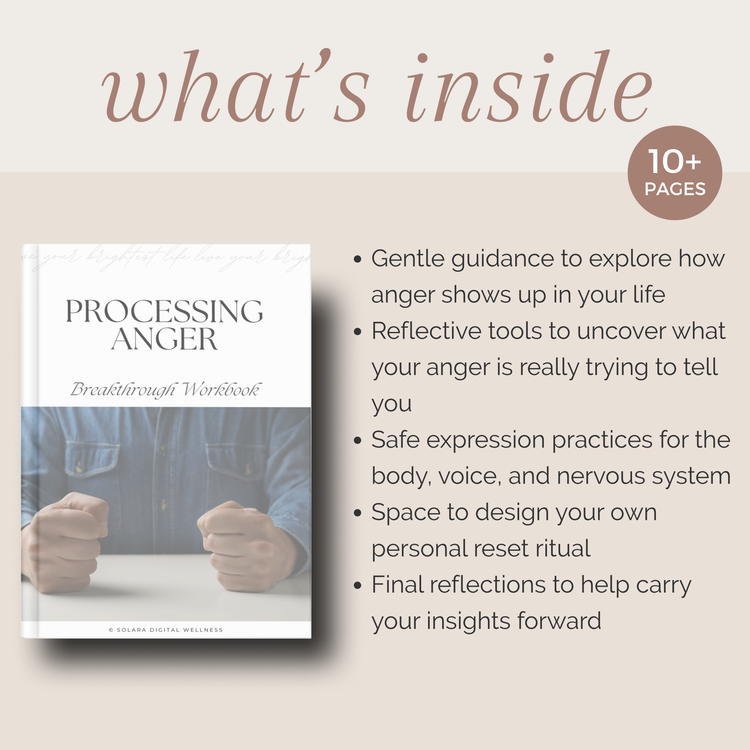Processing Anger Breakthrough Workbook