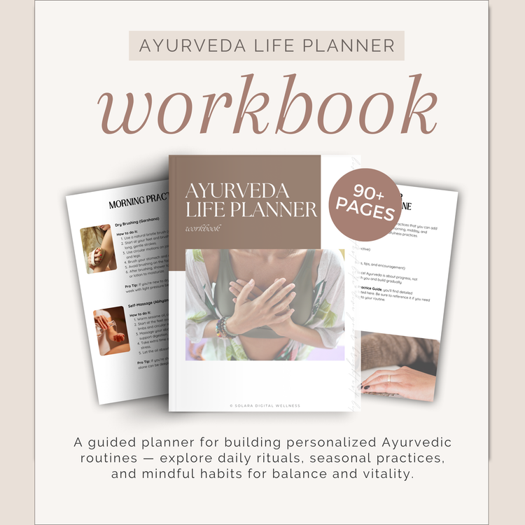 Ayurveda Life Planner Workbook
