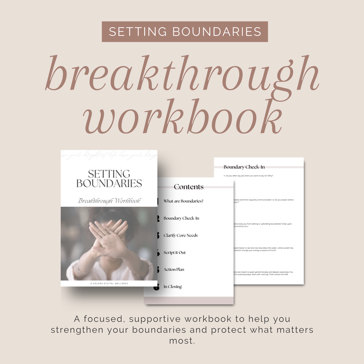 Setting Boundaries Breakthrough Workbook