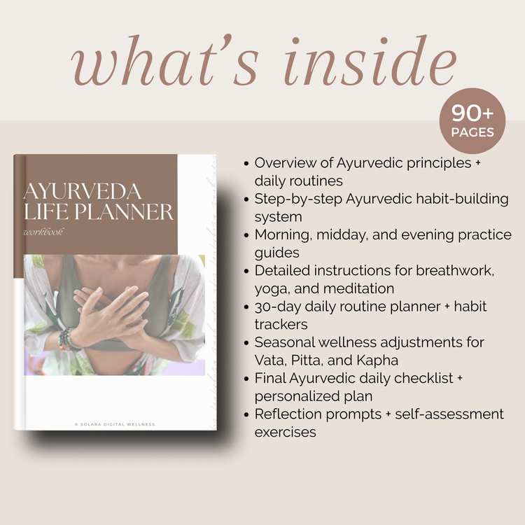 Ayurveda Life Planner Workbook