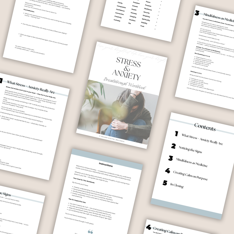 Stress and Anxiety Breakthrough Workbook
