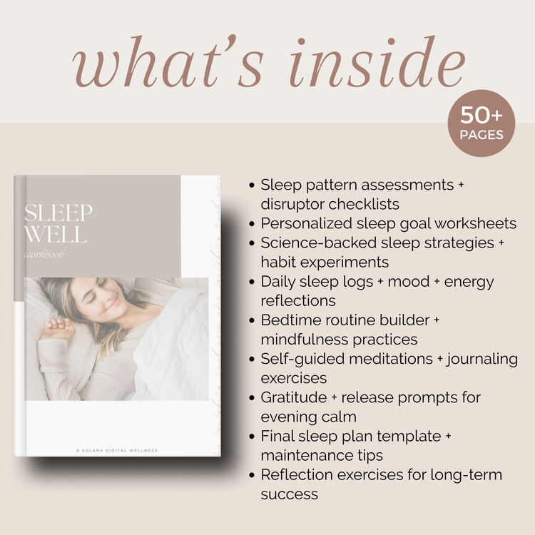 Sleep Well Workbook