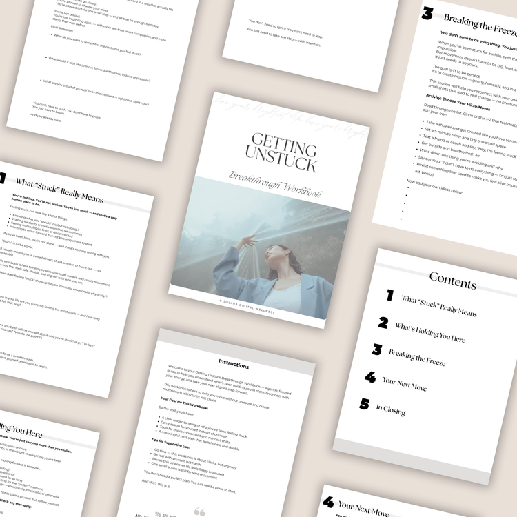 Getting Unstuck Breakthrough Workbook