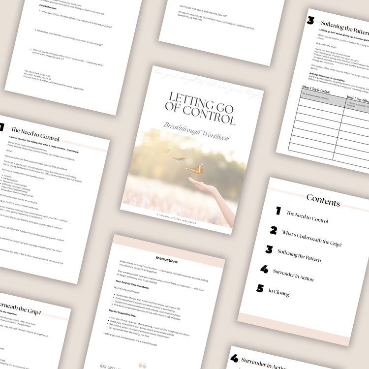 Letting Go of Control Breakthrough Workbook
