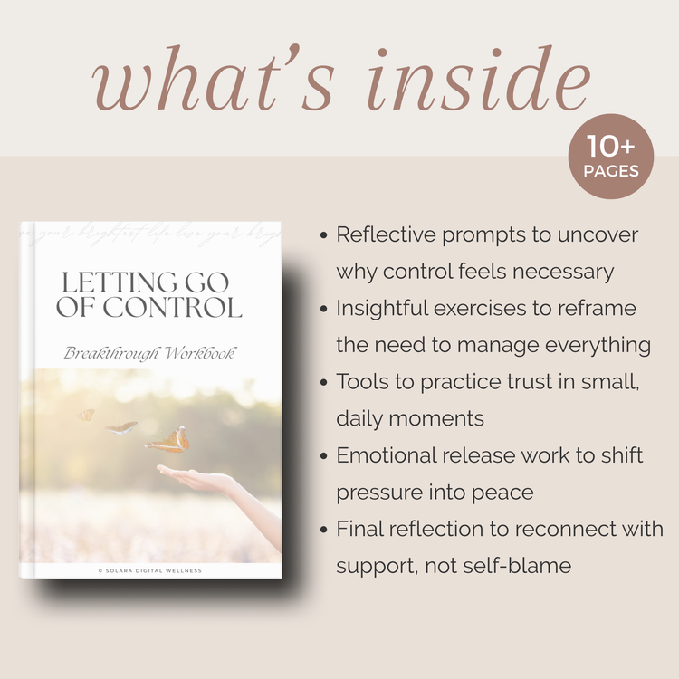 Letting Go of Control Breakthrough Workbook