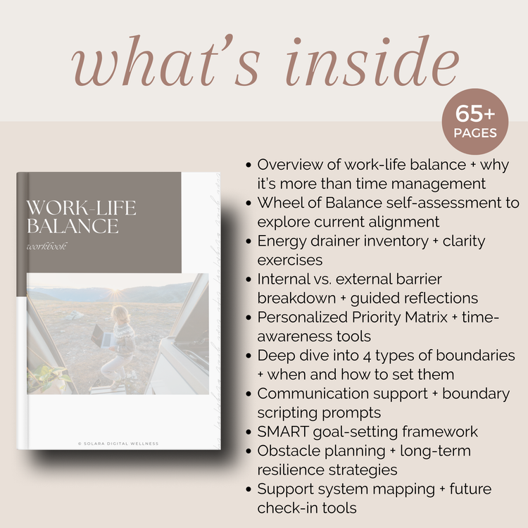 Work-Life Balance Workbook