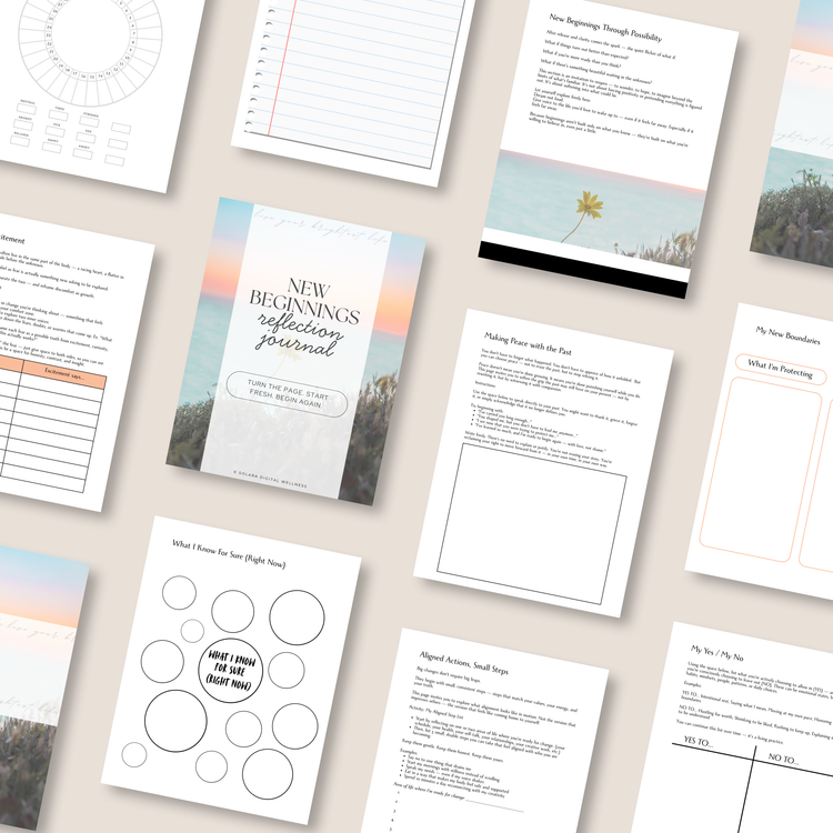New Beginnings Reflection Journal