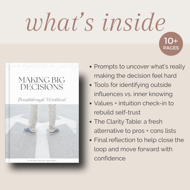 Making Big Decisions Breakthrough Workbook